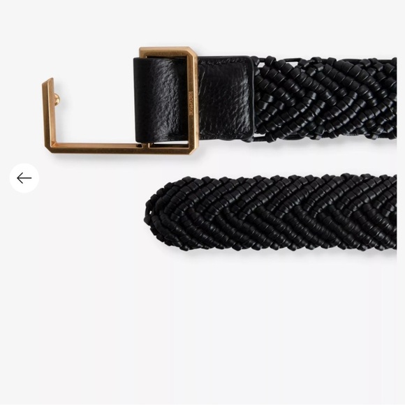 Zadig & Voltaire La Cecilia Obsession Belt Noir OS Braided leather C Buckle main image 7